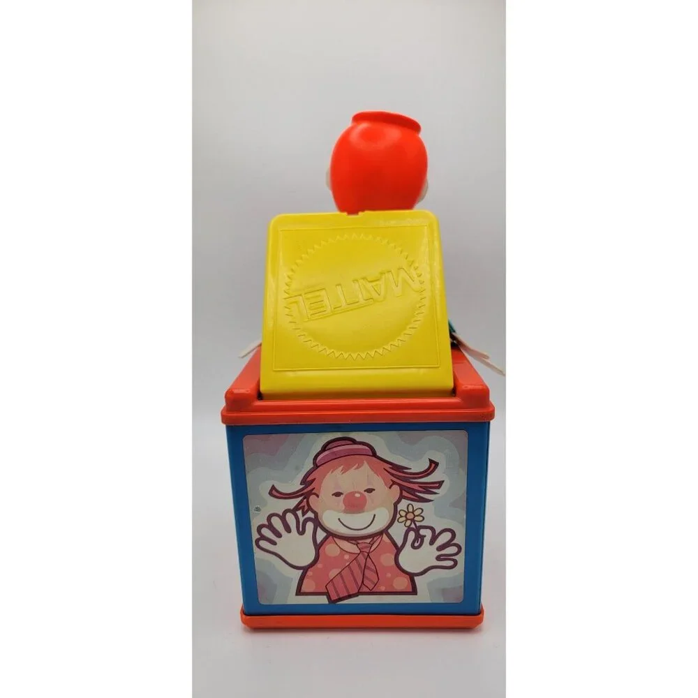 Vintage 1976 Mattel Jack-in-the-Box – Musical Pop-Up Clown – WORKS – Original Se - Picture 3 of 7